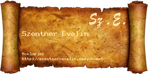 Szentner Evelin névjegykártya